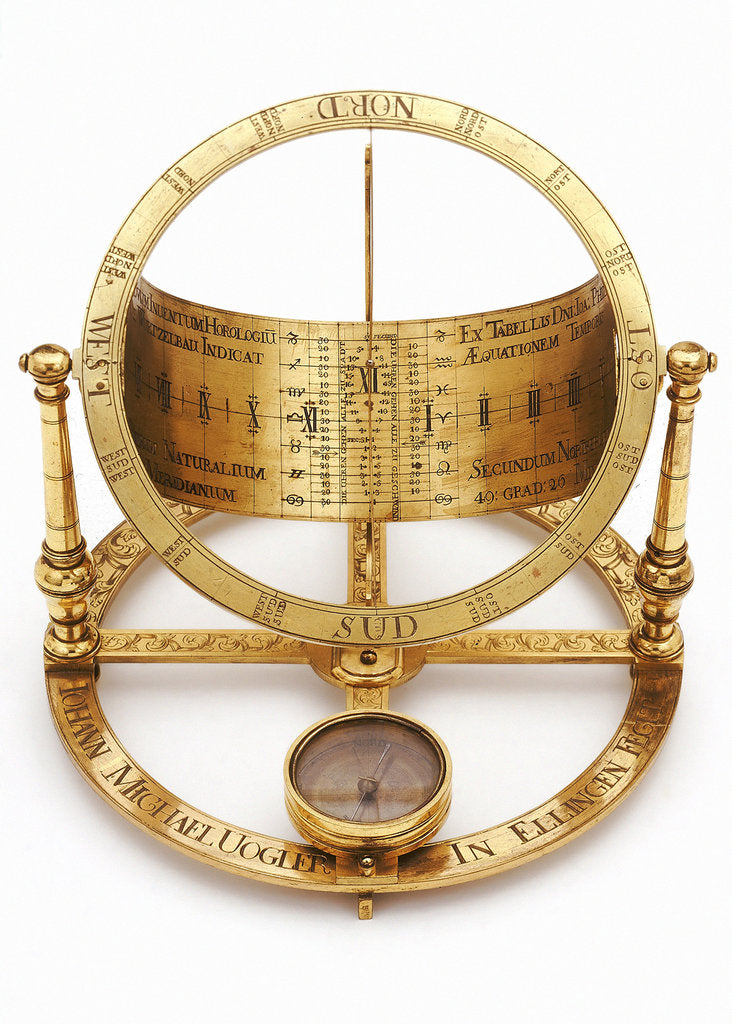 Detail of Equinoctial dial by Johann Michael Vogler