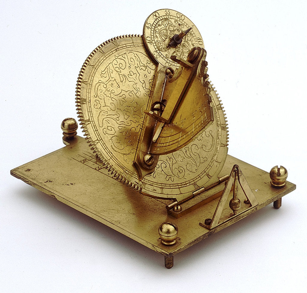 Detail of Mechanical equinoctial dial by unknown