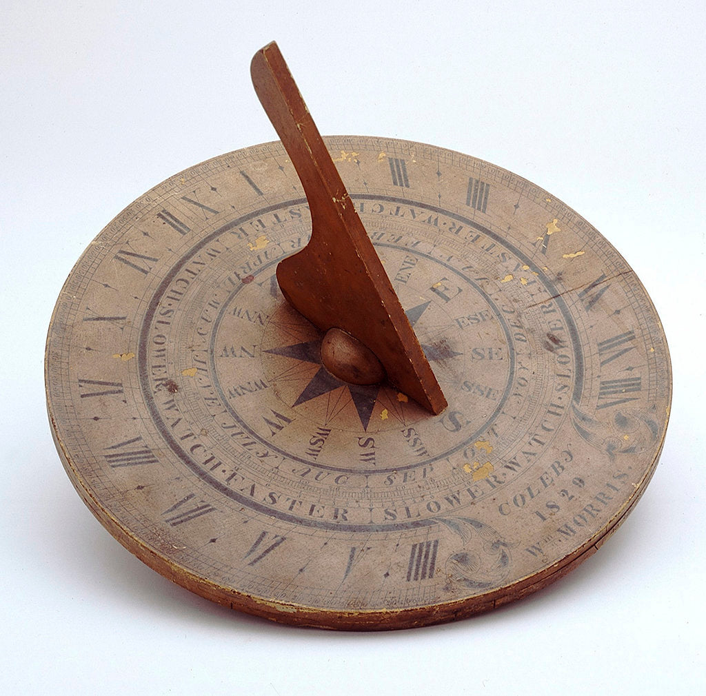 Detail of Horizontal pedestal dial by William Morris