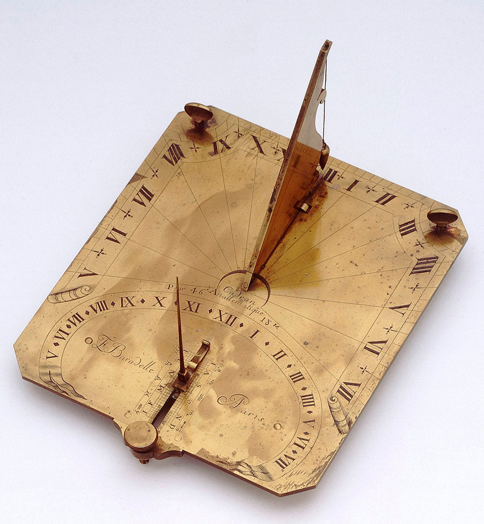 Detail of Analemmatic dial by Nicolas-Eloi Baradelle
