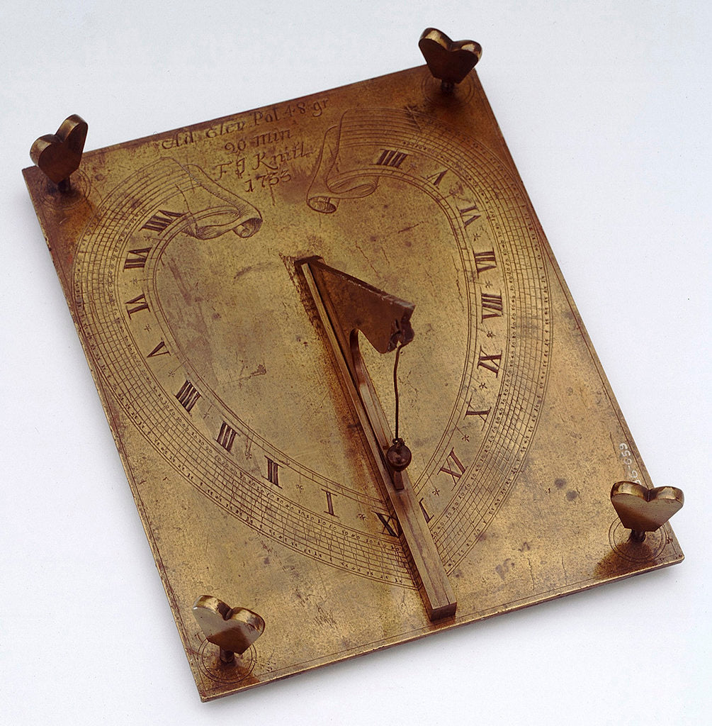 Detail of Horizontal dial by Franz Jakob Knittl