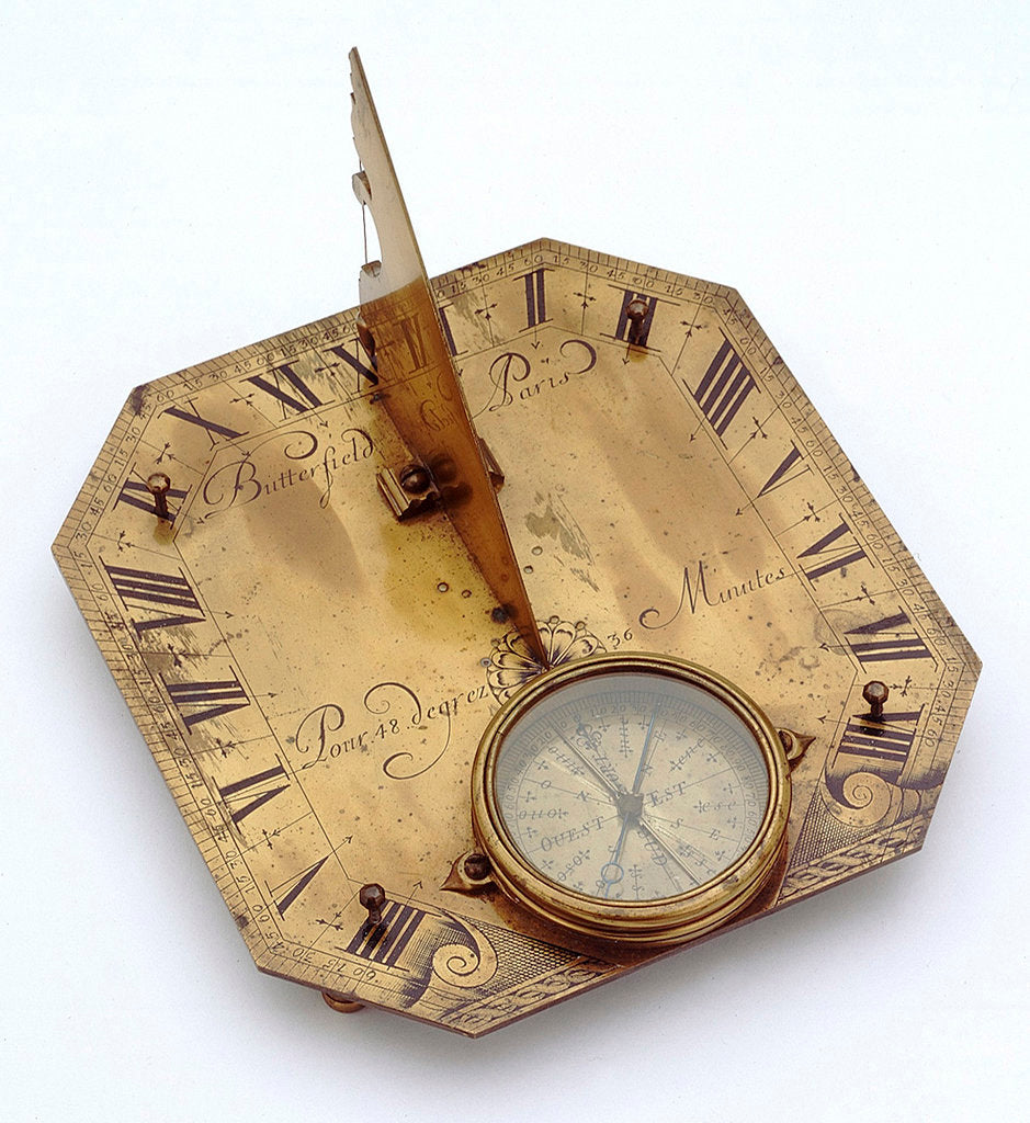 Detail of Horizontal dial by Michael Butterfield