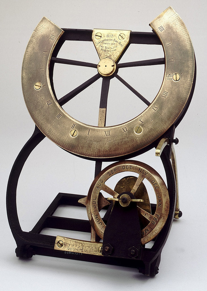 Detail of Equinoctial dial by Jas Sinclair