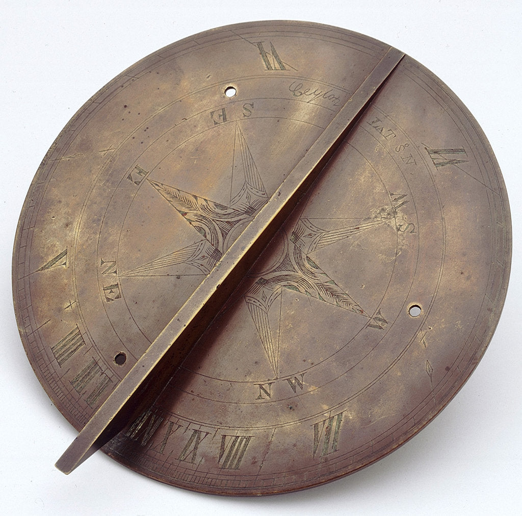 Detail of Horizontal pedestal dial by unknown