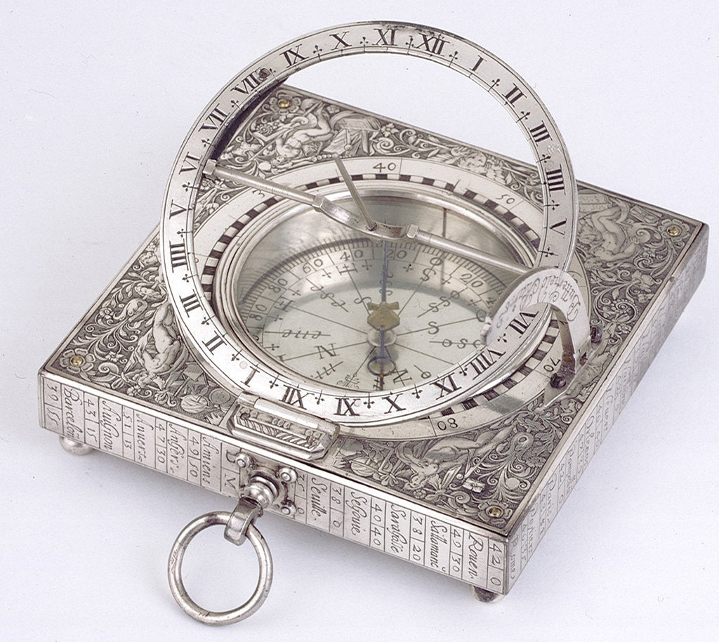 Detail of Universal equinoctial dial by Antoine Ferrier