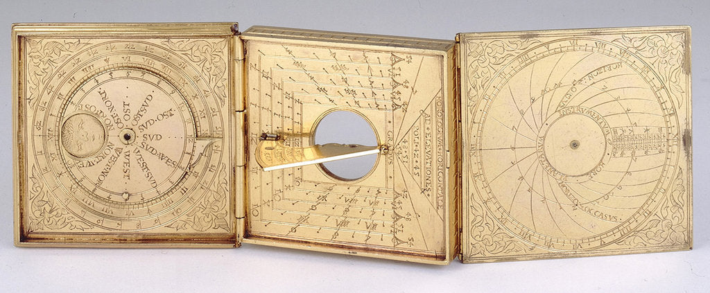 Detail of Astronomical compendium, leaves Ib, IIa and IIIb by Christoph Schissler