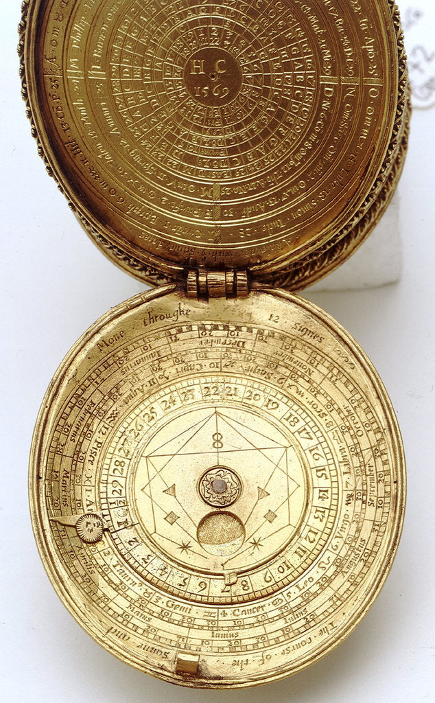 Detail of Astronomical compendium, leaves IIa and Ib by Humphrey Cole