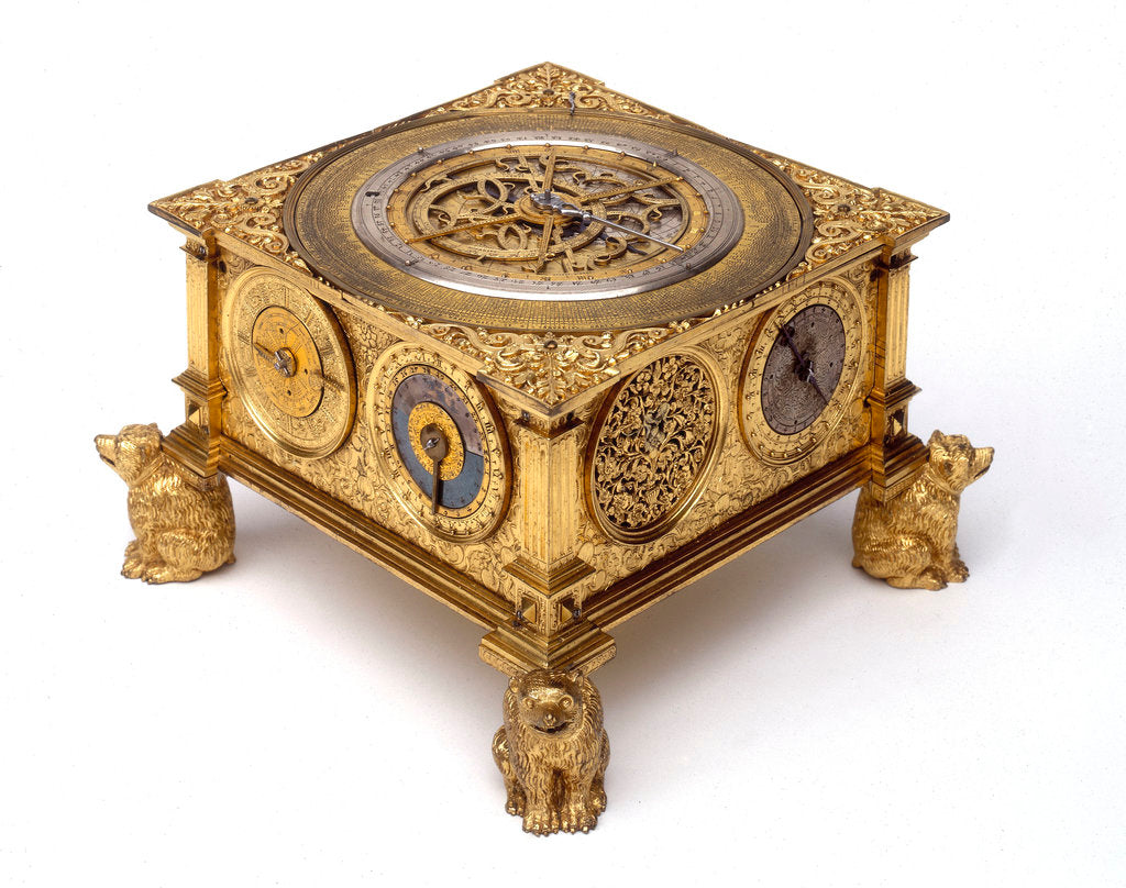 Detail of Table clock by Caspar Buschmann