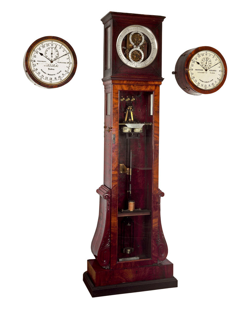 Detail of Electrical master clock by Shepherd