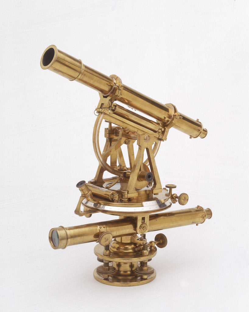 Detail of A-frame telescopic theodolite by Dollond