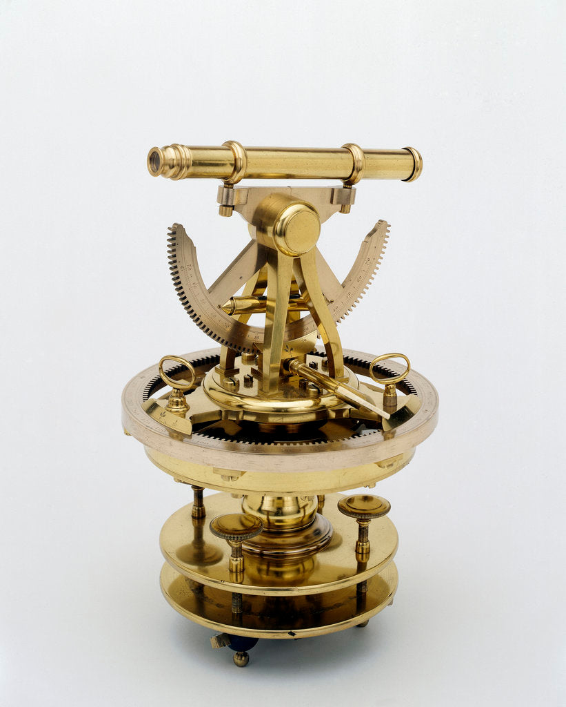 Detail of A-frame telescopic theodolite by Dollond