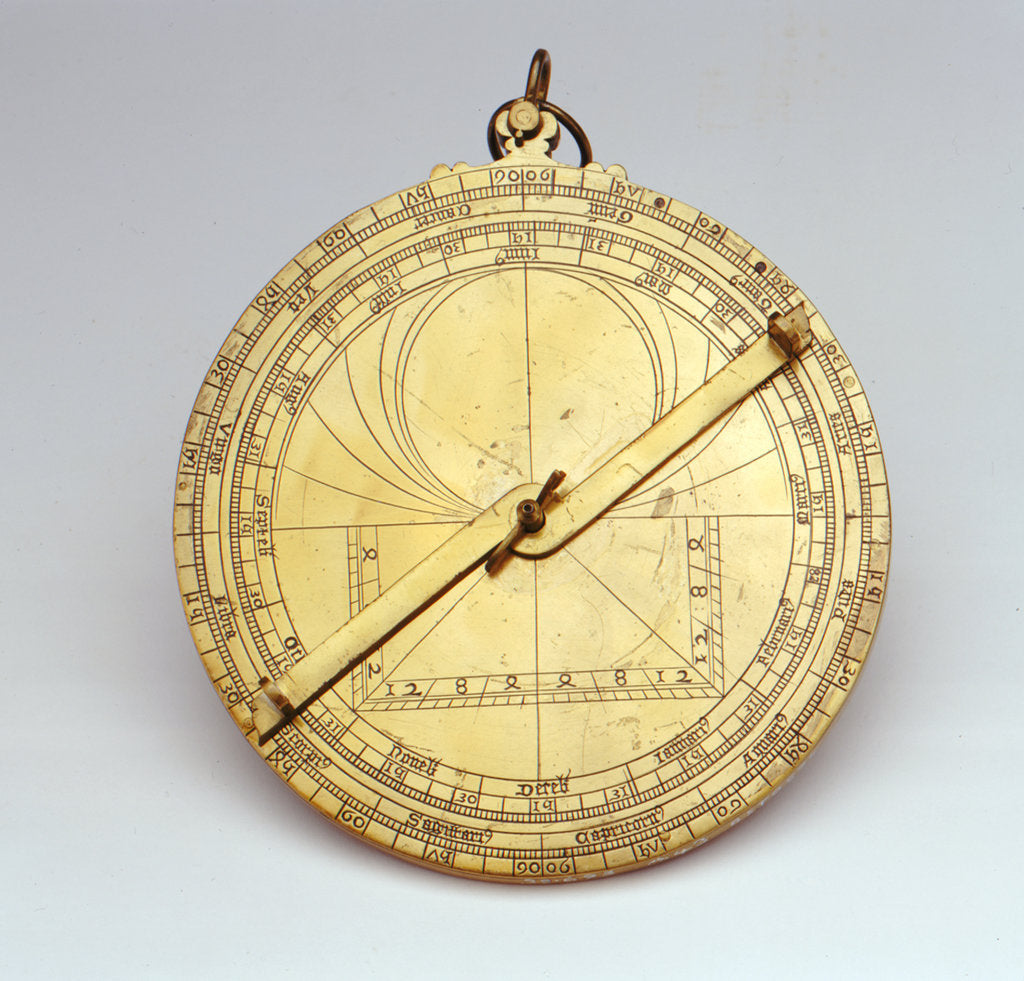 Detail of Astrolabe: obverse by unknown