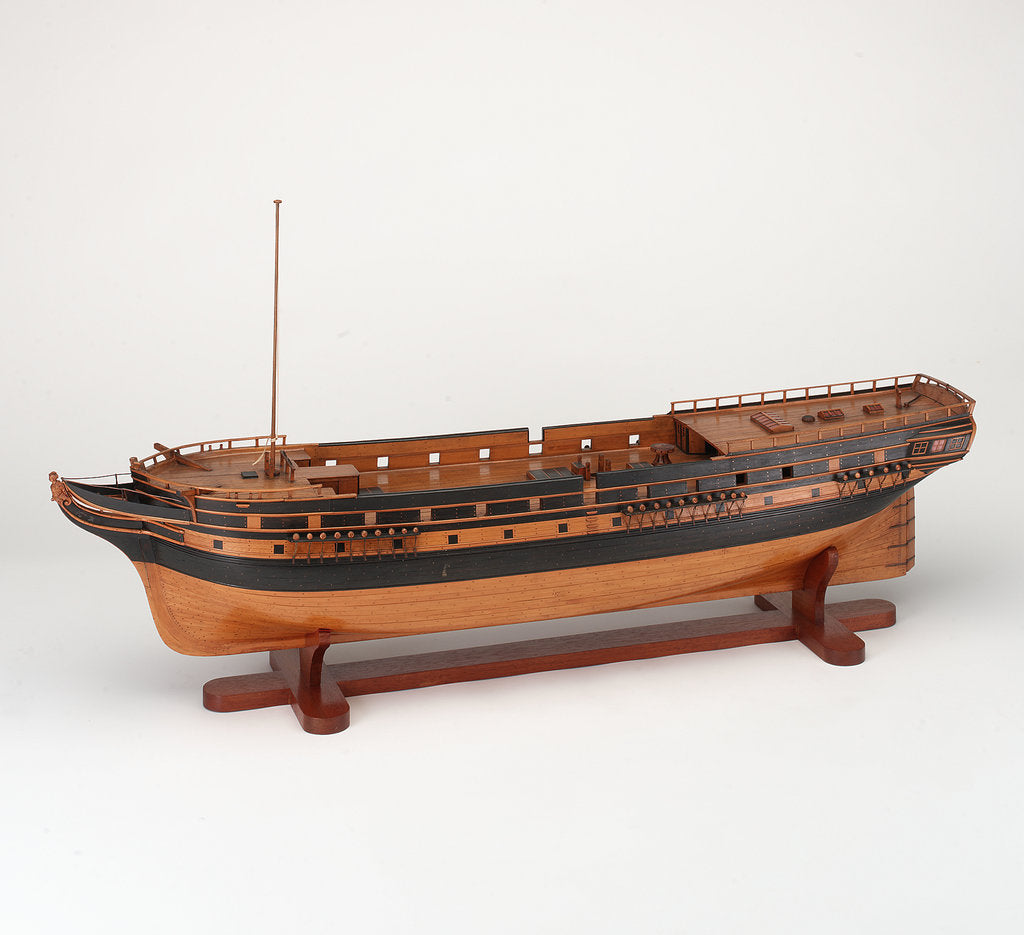 Detail of 'Seringapatam', port bow by unknown