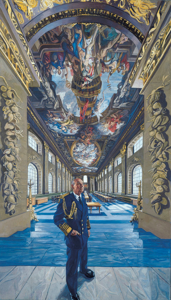Detail of Admiral of the Fleet Terence Thornton Lewin, 1920-1999, Baron Lewin of Greenwich, KG, GCB, LVO, DSC by John Wonnacott