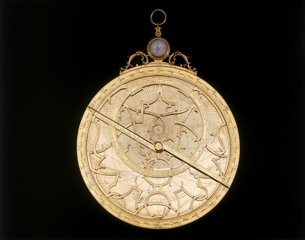 Detail of Astrolabe: mounted obverse by Erasmus Habermel