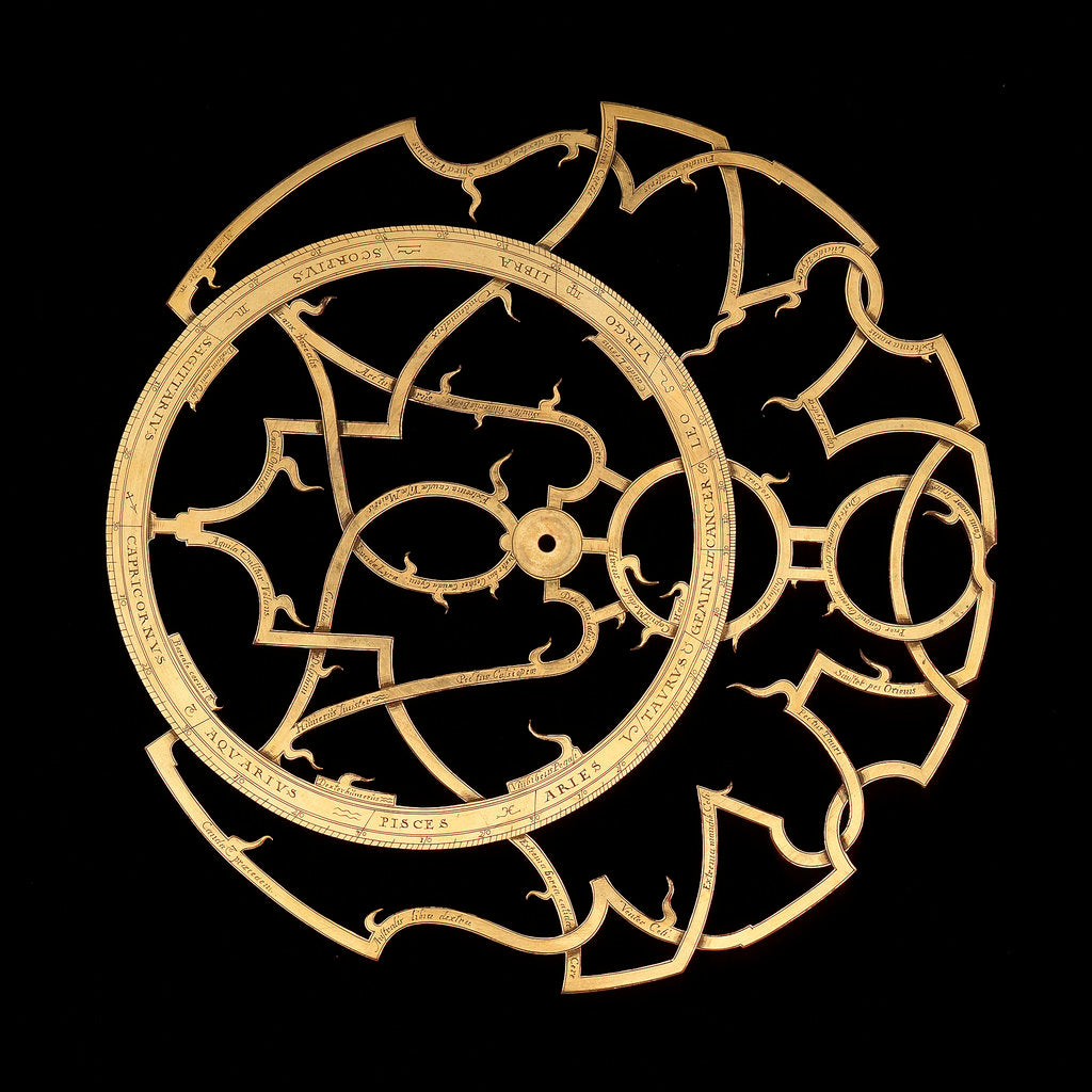 Detail of Astrolabe: rete (obverse) by Erasmus Habermel