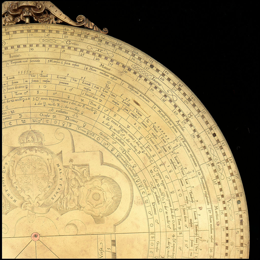 Detail of Astrolabe: detail obverse by Thomas Gemini