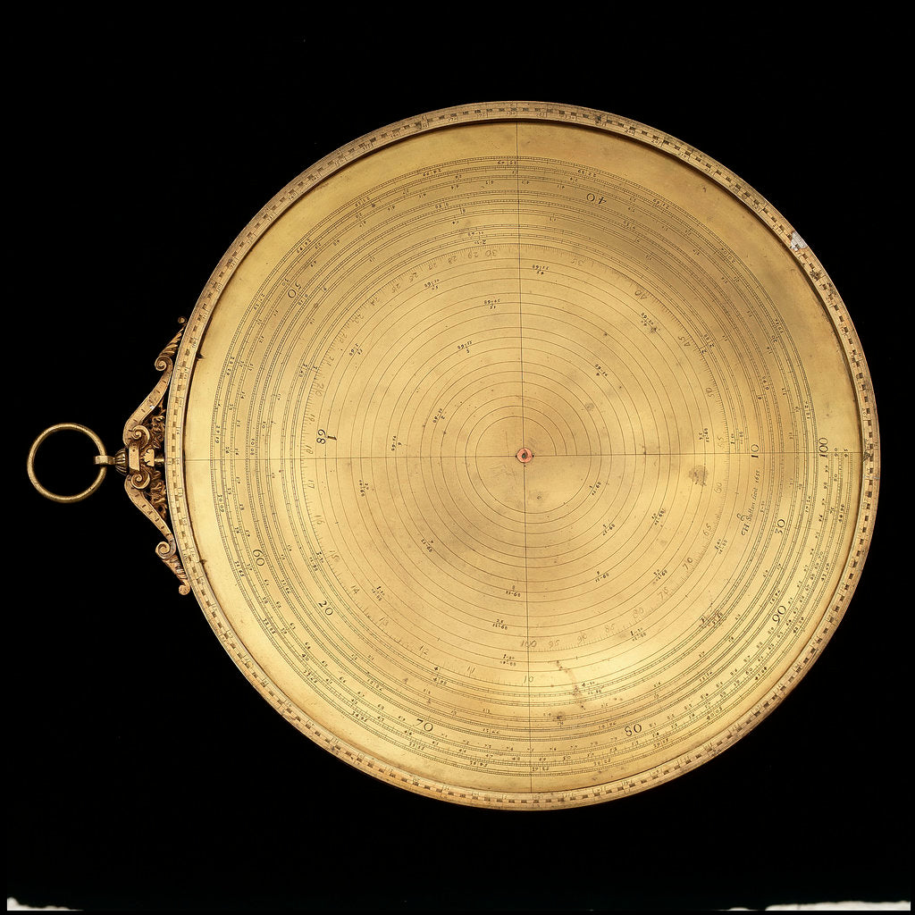 Detail of Astrolabe: reverse by Thomas Gemini