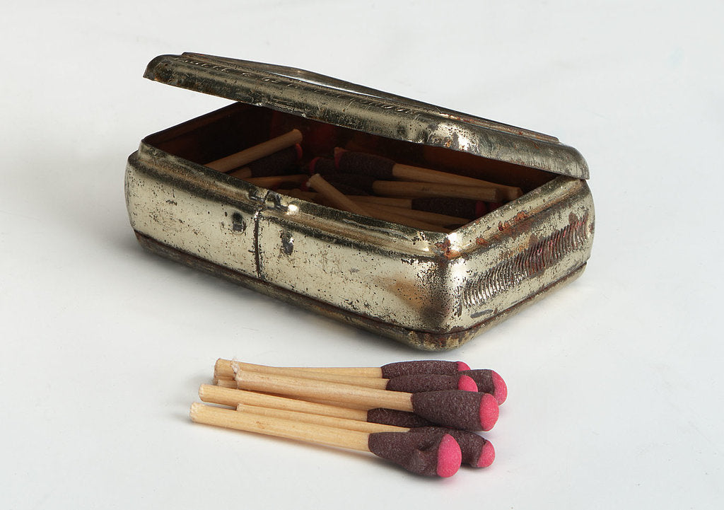 Detail of Lifeboat or storm matches by R. Bell & Company