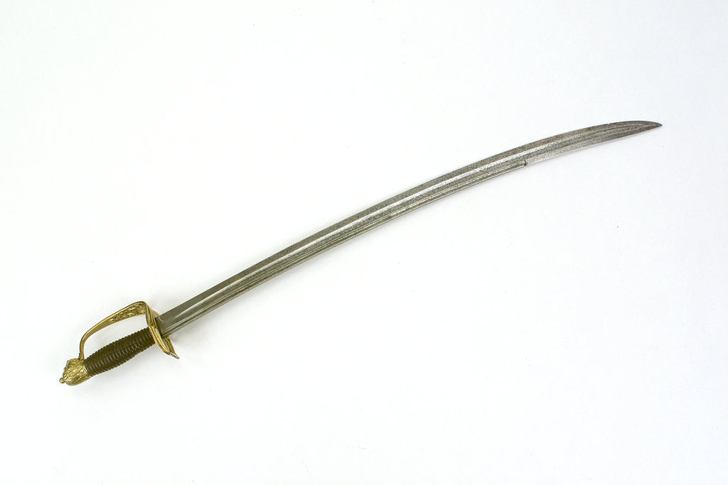 Detail of Slotted hilted sword by unknown
