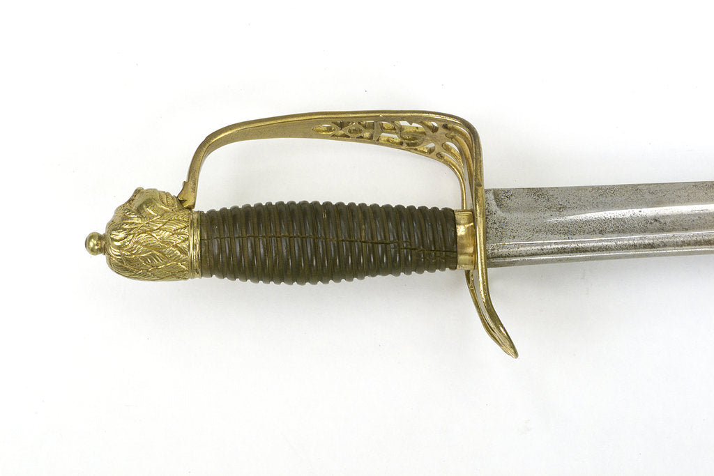 Detail of Slotted hilted sword by unknown