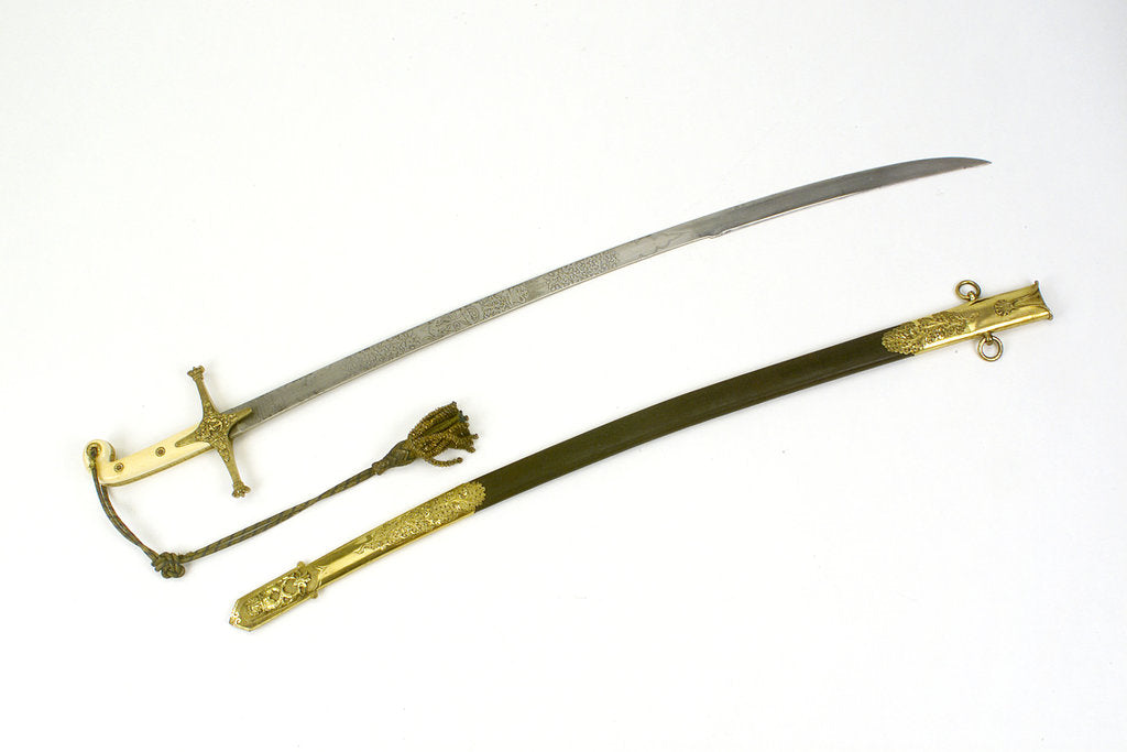 Detail of Mameluke hilted sword by E. & E. Emanuel