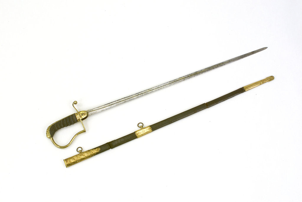 Detail of Stirrup hilted dress sword by unknown