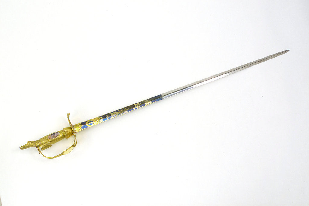 Detail of Presentation sword by Rundell & Bridge