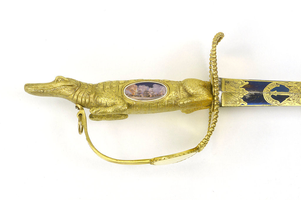Detail of Presentation sword by Rundell & Bridge