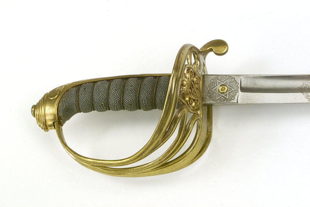 Detail of Hilt of sword, Royal Marines by Henry Wilkinson