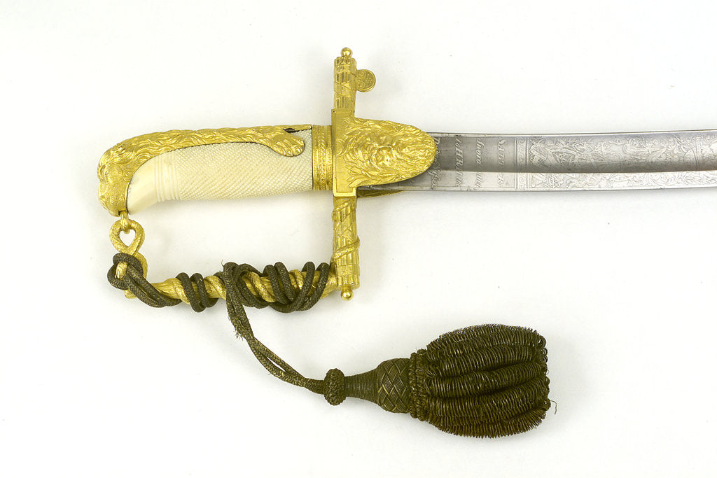 Detail of Presentation sword which belonged to Captain James Analby Legard by Salter