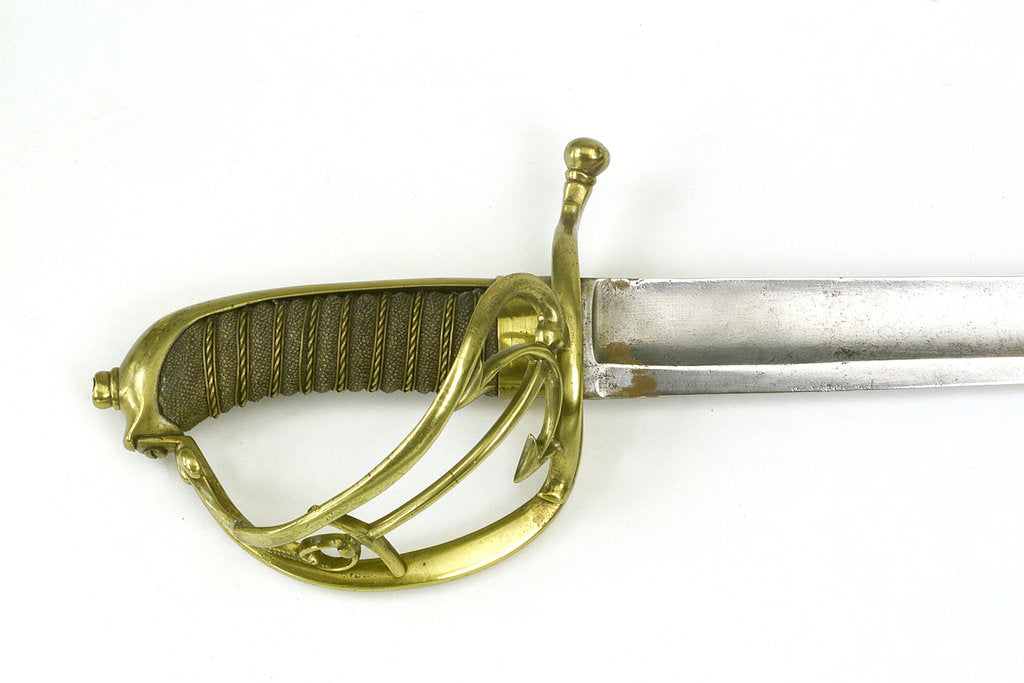 Detail of Solid half-basket hilted sword by Widdowson & Veale