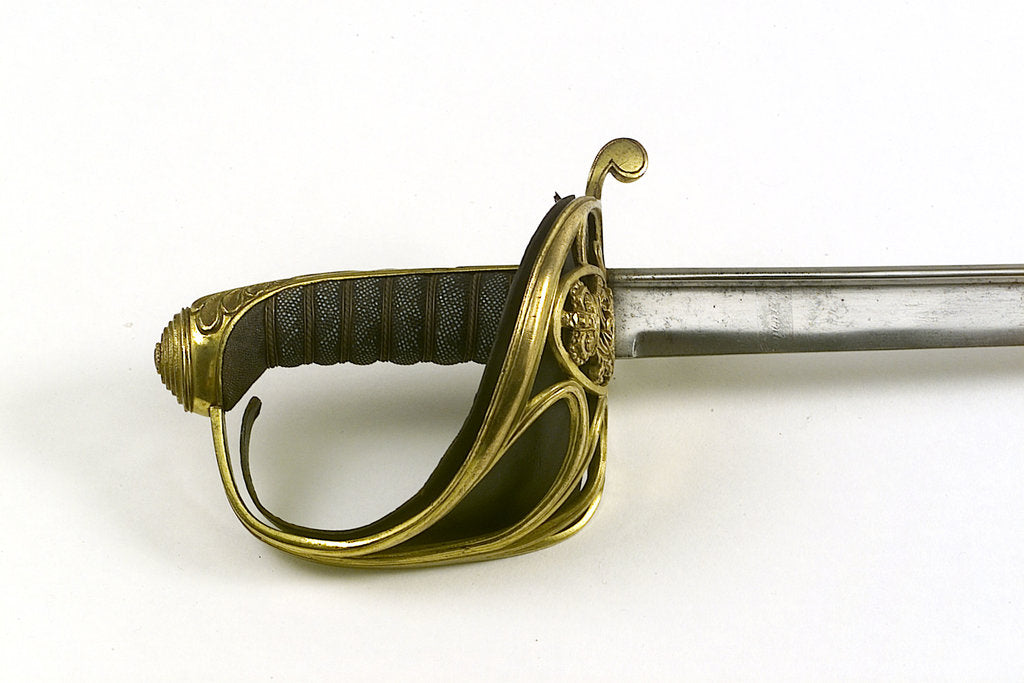 Detail of Dutch S-bar hilted sword by unknown