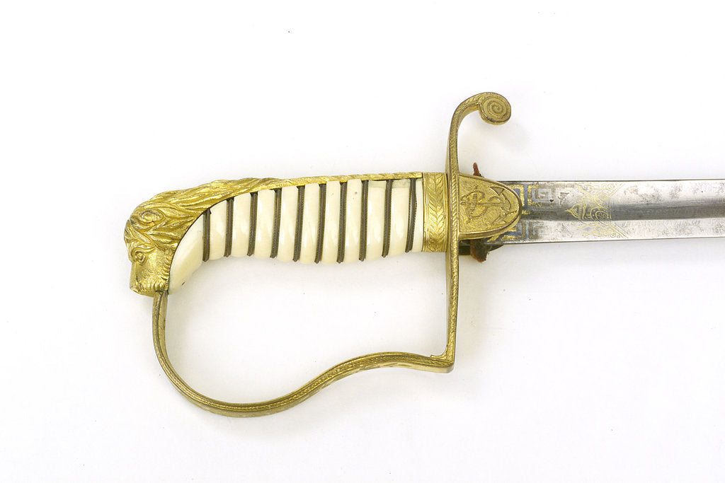 Detail of Stirrup hilted sword by unknown