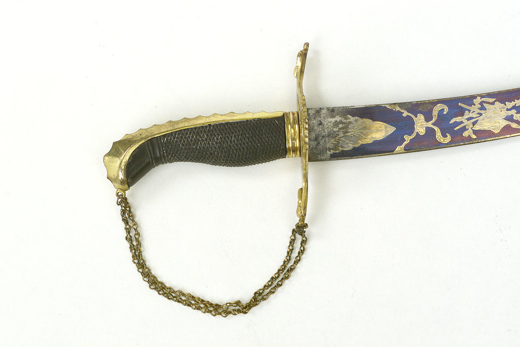 Detail of Curved bladed dirk by unknown