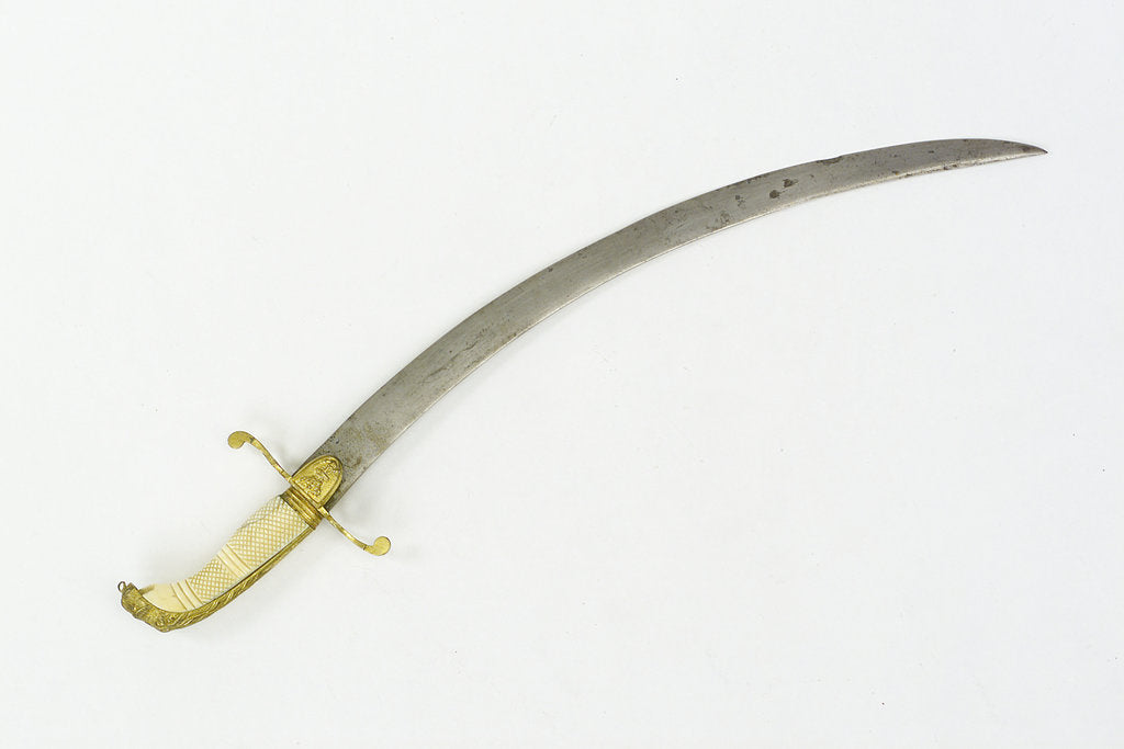 Detail of Curved bladed dirk by unknown