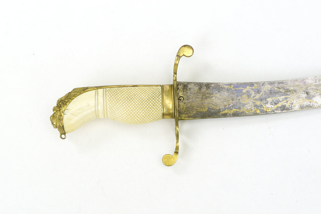 Detail of Curved bladed dirk by J. Salter