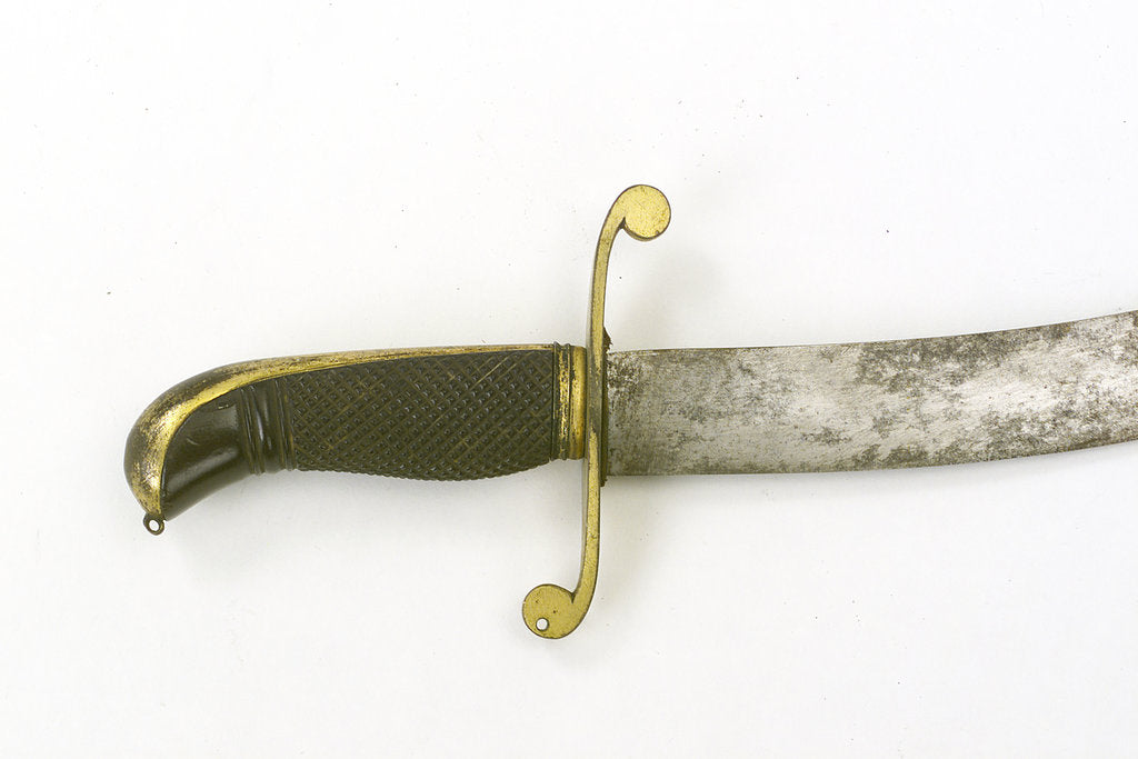 Detail of Curved bladed dirk by unknown