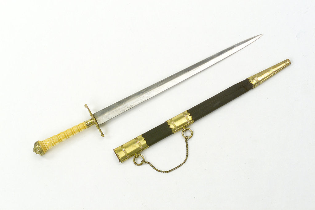 Detail of Straight bladed dirk by E. & E. Emanuel