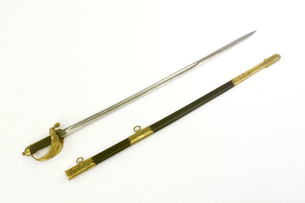 Detail of Sword, solid half-basket hilt by Friedeberg