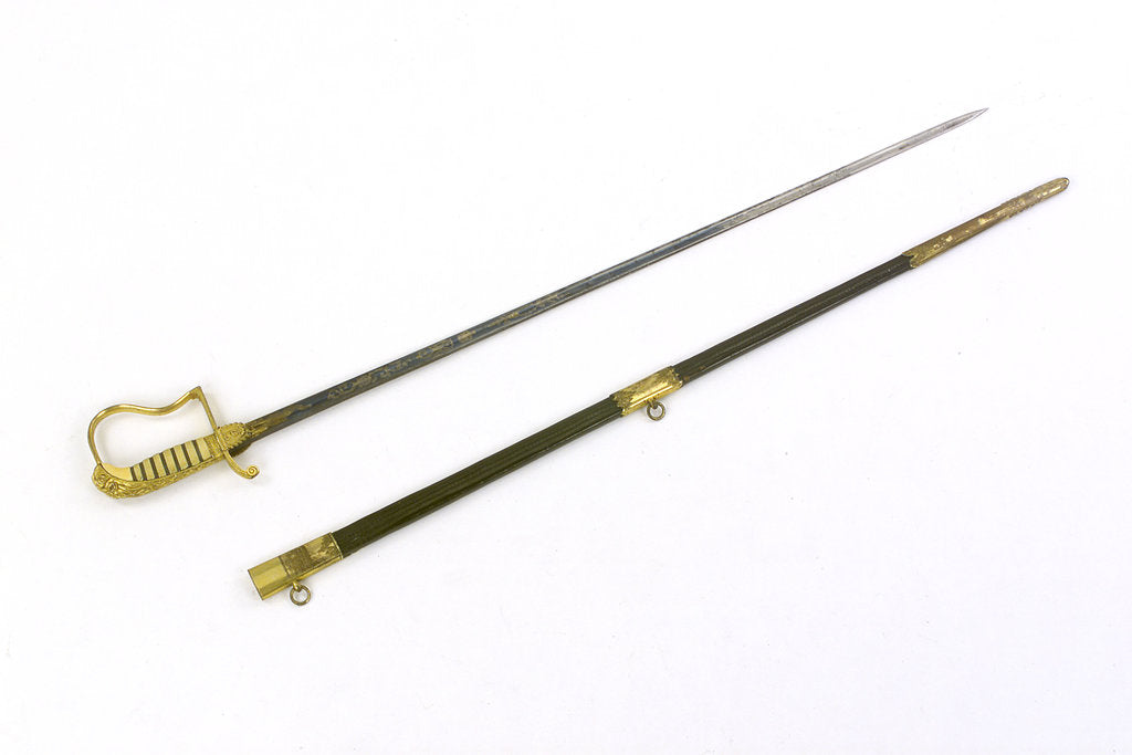 Detail of Stirrup hilted dress sword by Salter