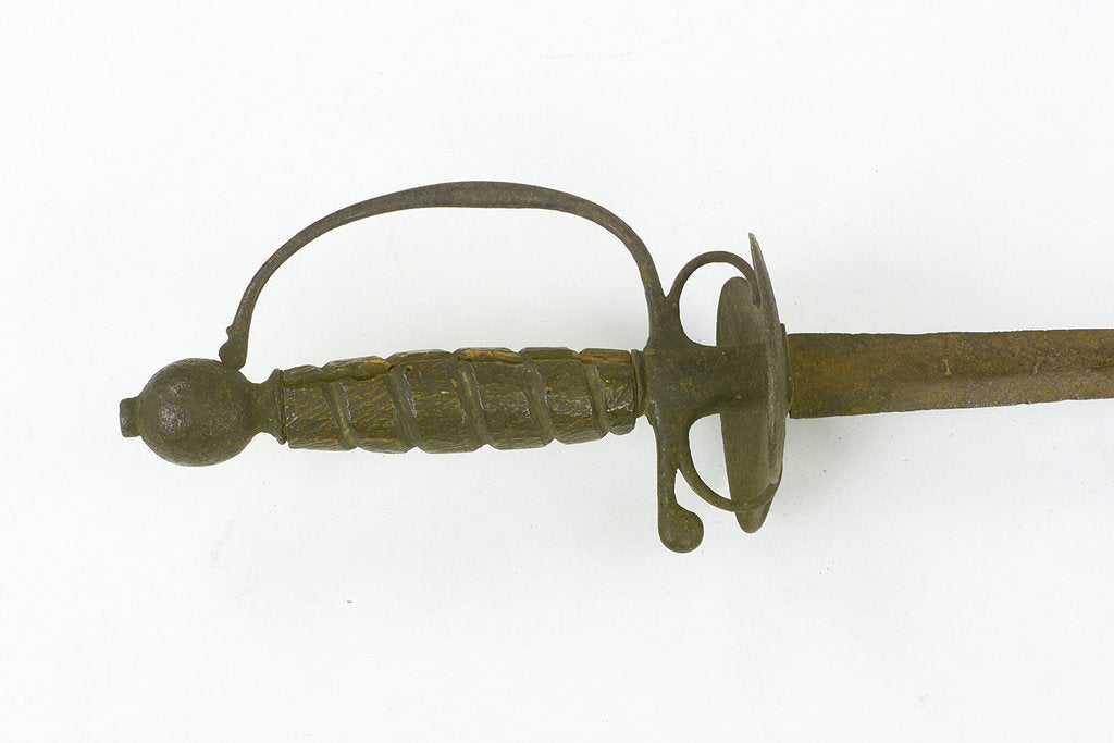 Detail of Hilt of small-sword, thought to have belonged to Rear-Admiral Robert Keeler (active 1756-1790) by unknown