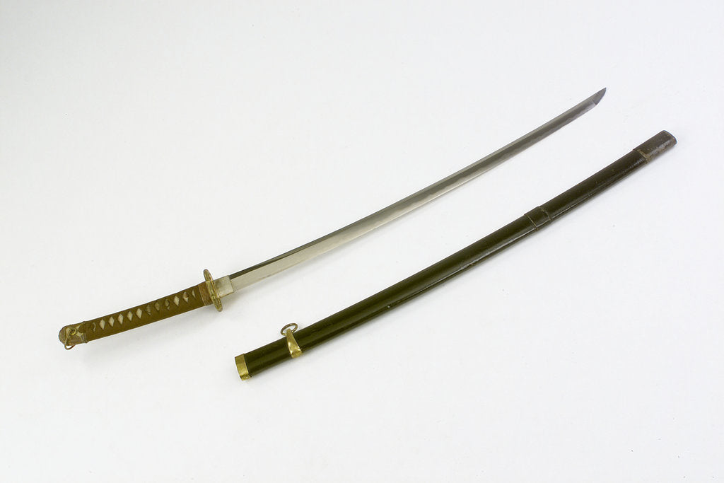 Detail of Japanese tachi by Ishihara Naotane