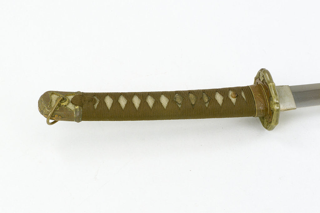 Detail of Hilt of tachi, Japanese by Ishihara Naotane