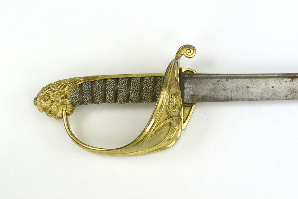 Detail of Solid half-basket hilt by Ramsey