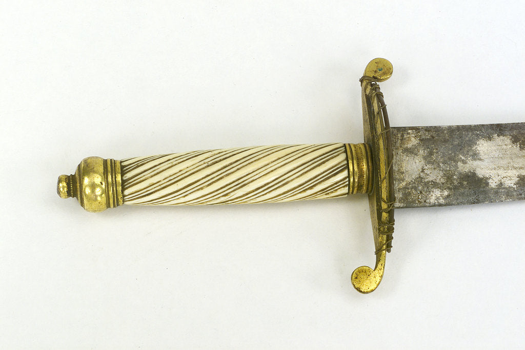 Detail of Hilt of dirk, curved blade by unknown