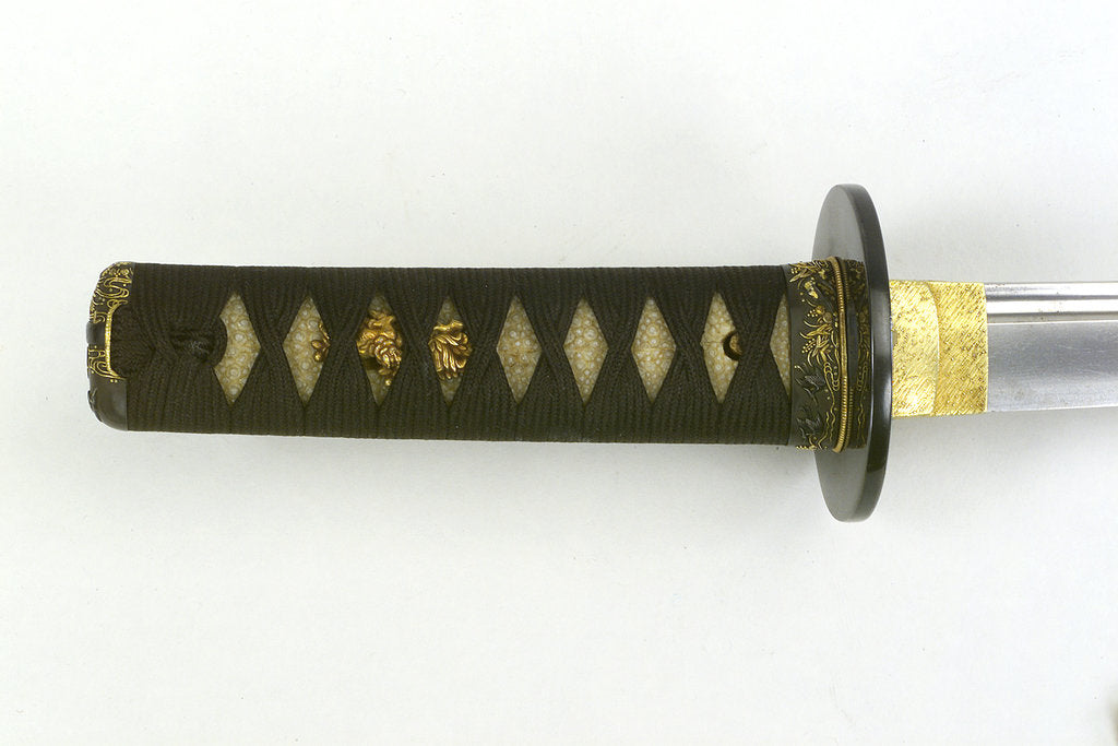 Detail of Hilt of wakizashi, Japanese by unknown