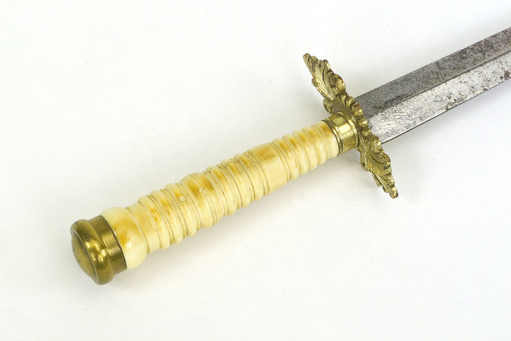 Detail of Dirk, straight blade by O. Burke