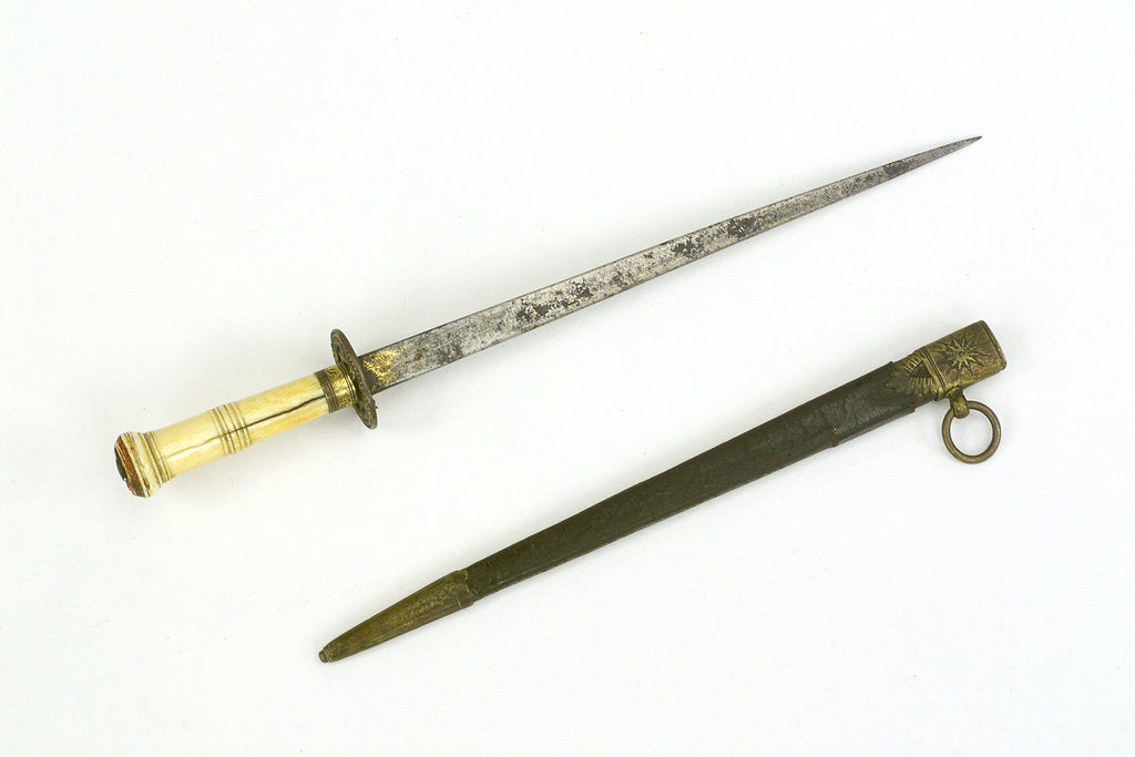 Detail of Hilt of dirk, straight blade by unknown