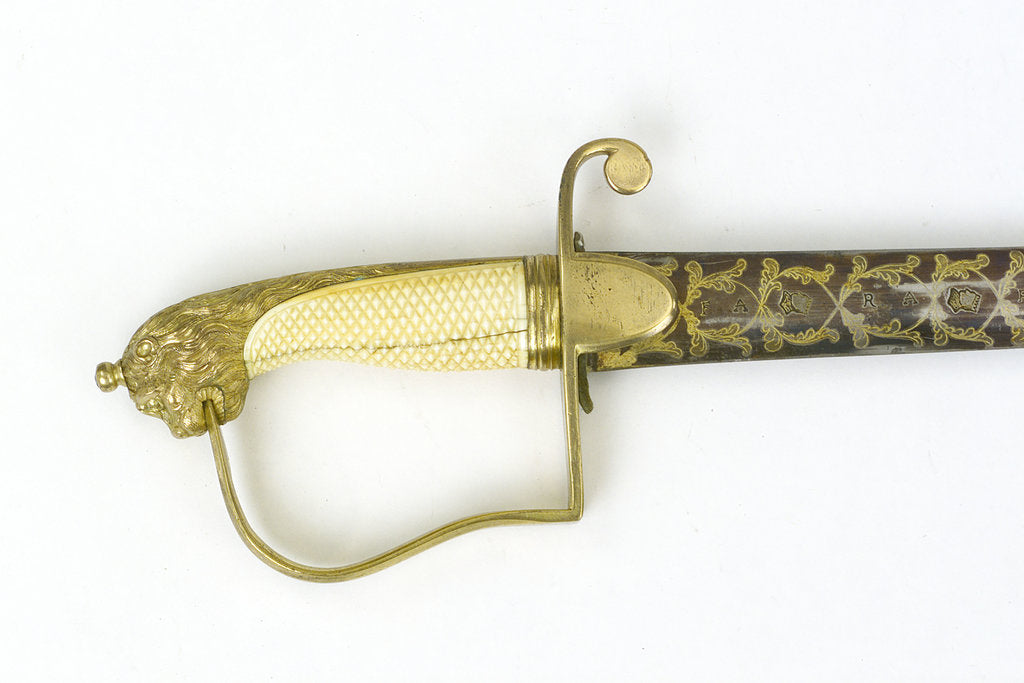Detail of Stirrup hilted sword by unknown